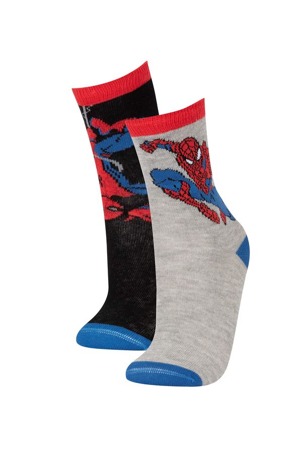 DEFACTO DEFACTO Boys Marvel Spiderman Cotton 2-Pack Long Socks