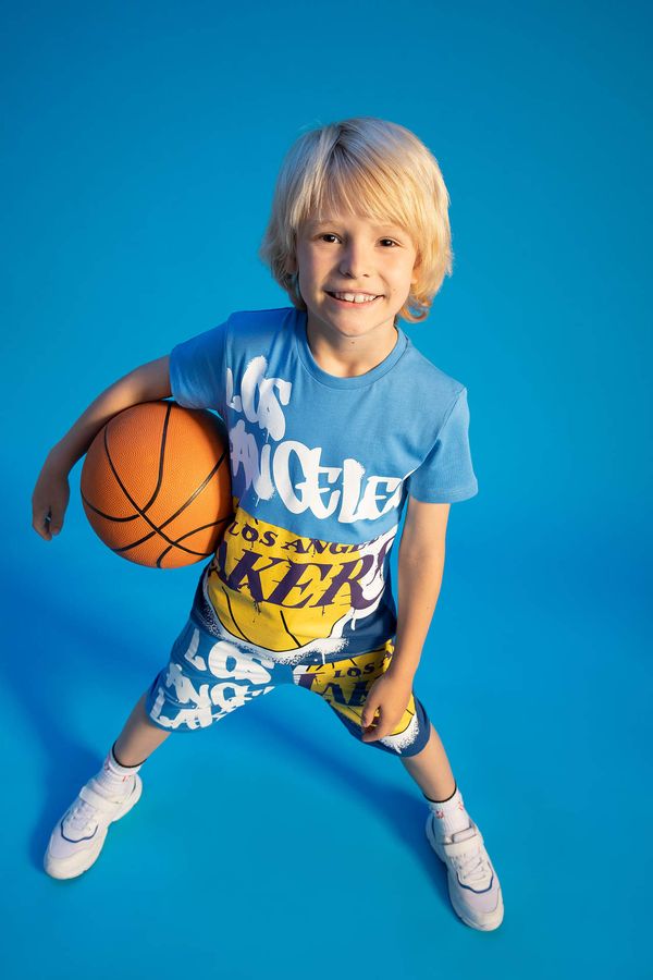 DEFACTO DEFACTO Boys NBA Current Teams Licensed Regular Fit Normal Waist Bermuda