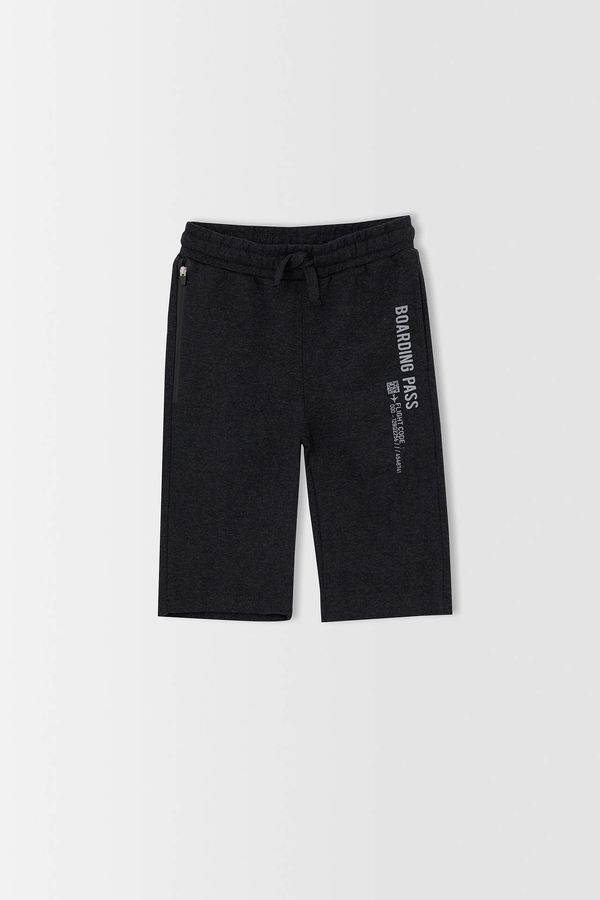 DEFACTO DEFACTO Boys Slim Fit Sweatshirt Fabric Shorts