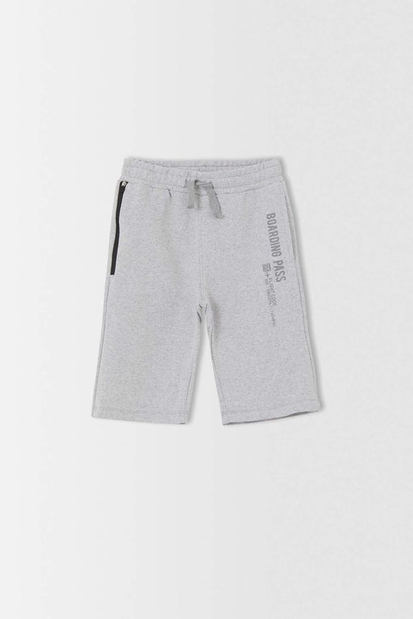 DEFACTO DEFACTO Boys Slim Fit Sweatshirt Fabric Shorts