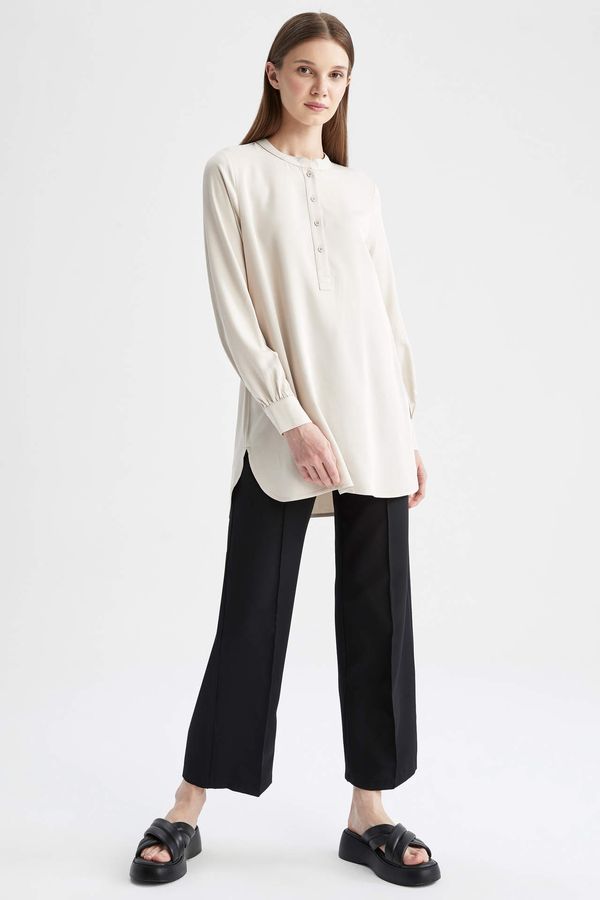 DEFACTO DEFACTO Carrot Fit High Waist Wide Leg Trousers