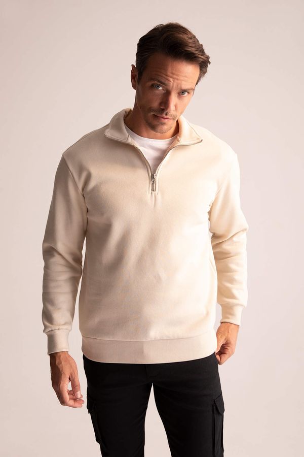 DEFACTO DEFACTO Comfort fit half zip neck sweatshirt