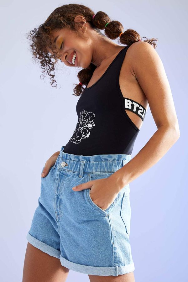 DEFACTO DEFACTO Cool BT21 Licensed Tape Detailed Bodysuit