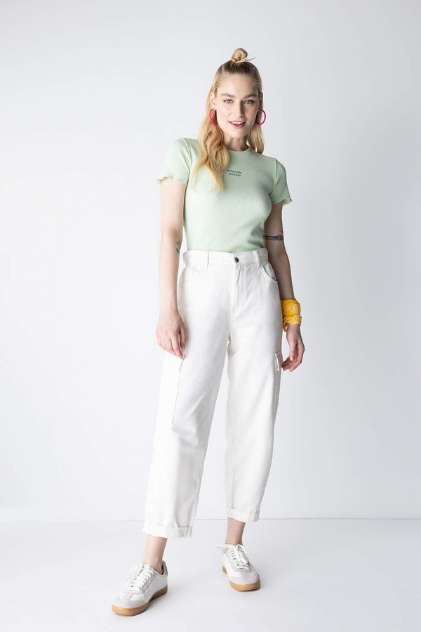 DEFACTO DEFACTO Coool Paperbag Cargo Gabardine Trousers