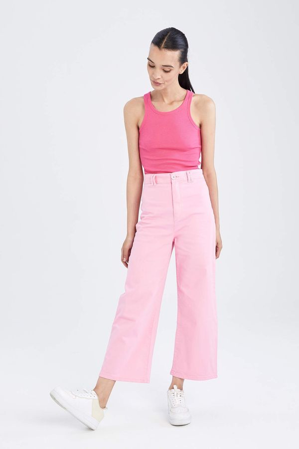 DEFACTO DEFACTO Crop Fit High Waisted Ankle Culottes