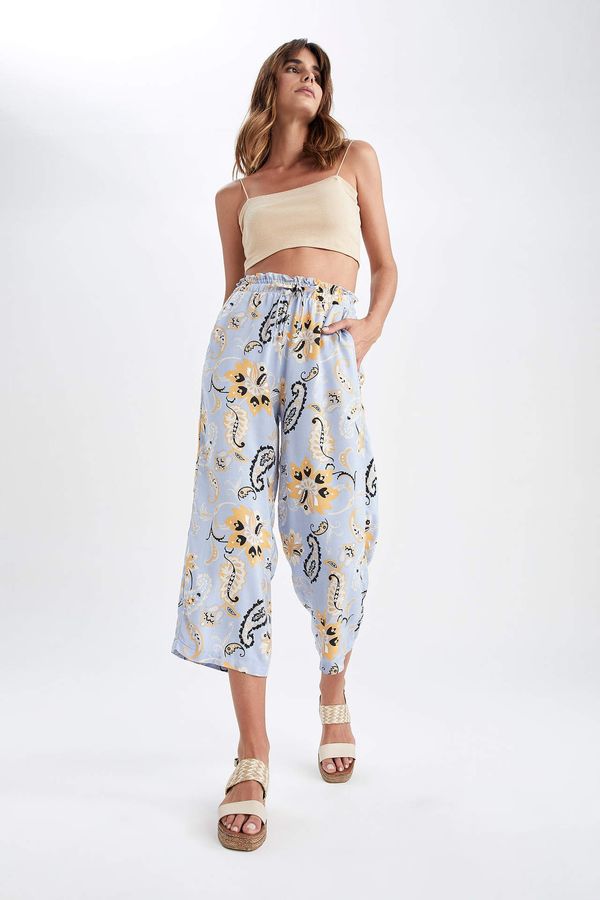 DEFACTO DEFACTO Elasticated Waist Floral Print Culottes