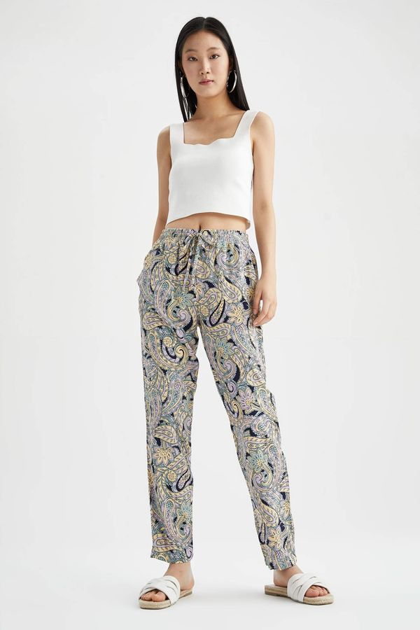 DEFACTO DEFACTO Elasticated Waist Printed Chinos