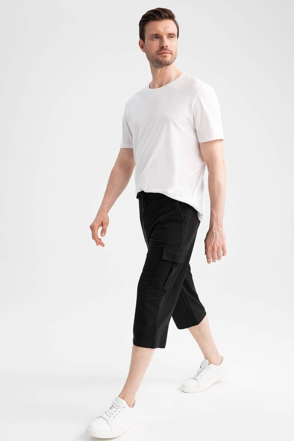 DEFACTO DEFACTO Elder Regular Fit Cargo Pocket Capri Shorts