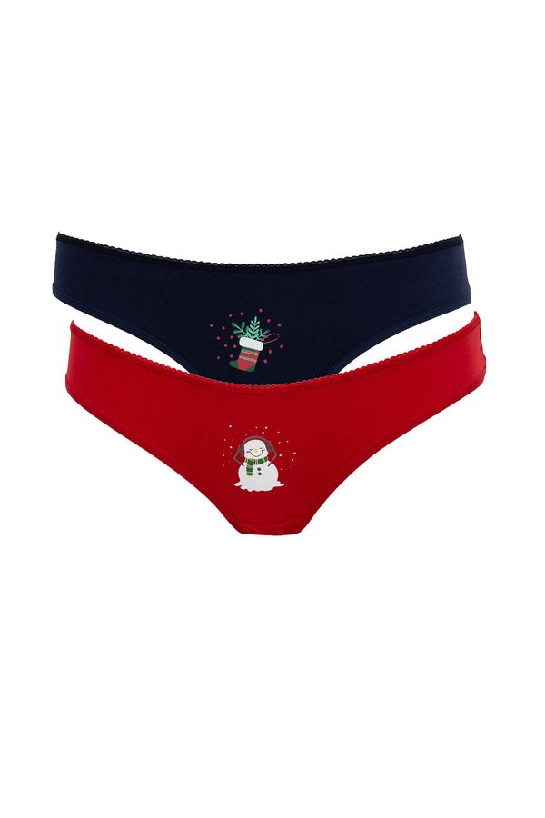 DEFACTO DEFACTO Fall In Love Christmas Themed 2-pack Brazilian Panties