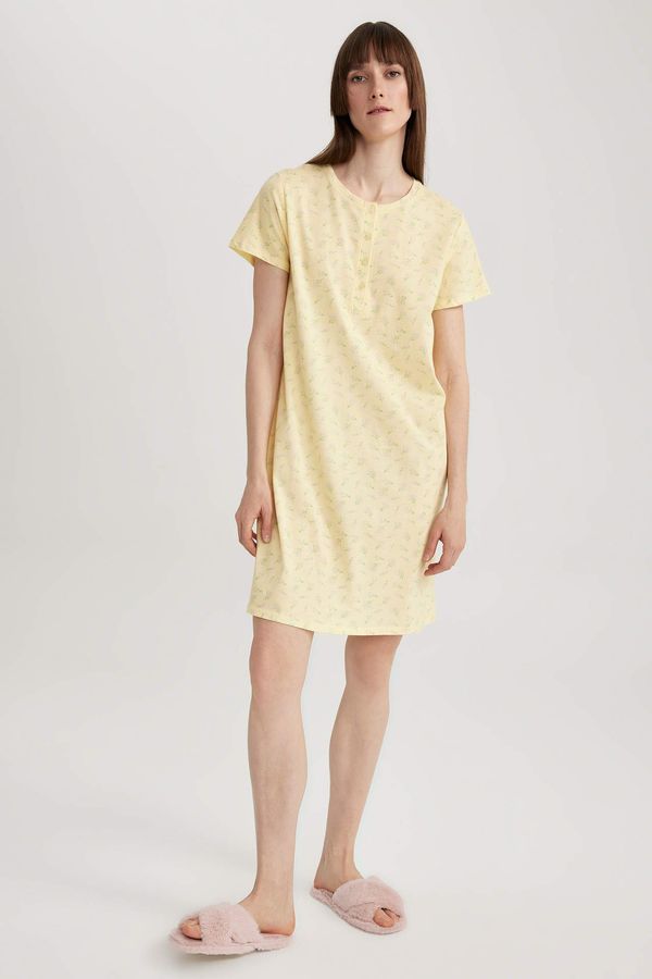DEFACTO DEFACTO Fall in Love Crew Neck Short Sleeve Nightgown