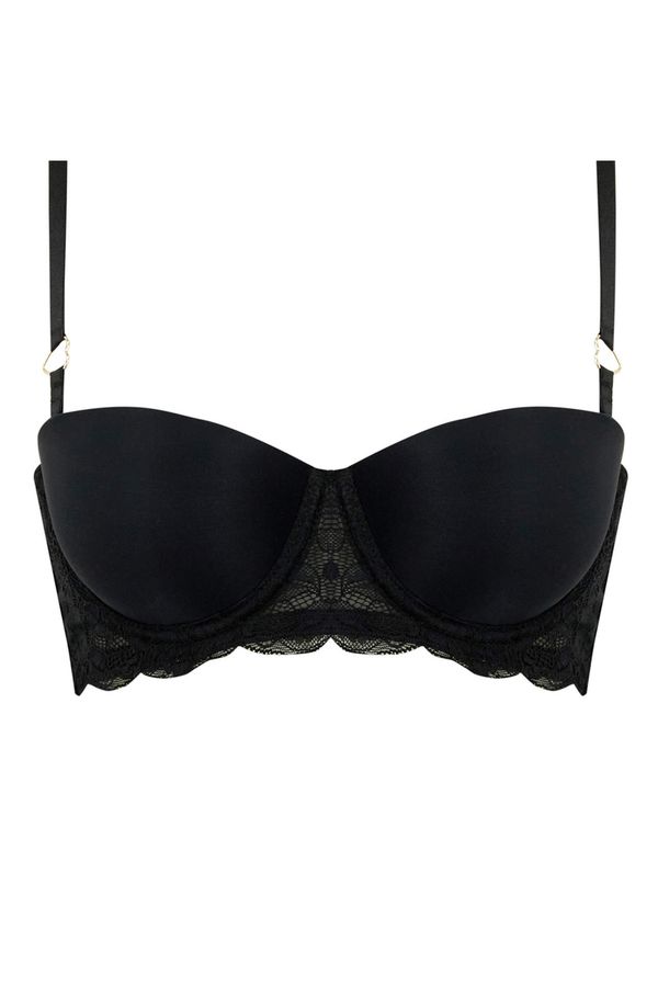 DEFACTO DEFACTO Fall In Love Heart Accessory Detail Pushup Strapless Bra