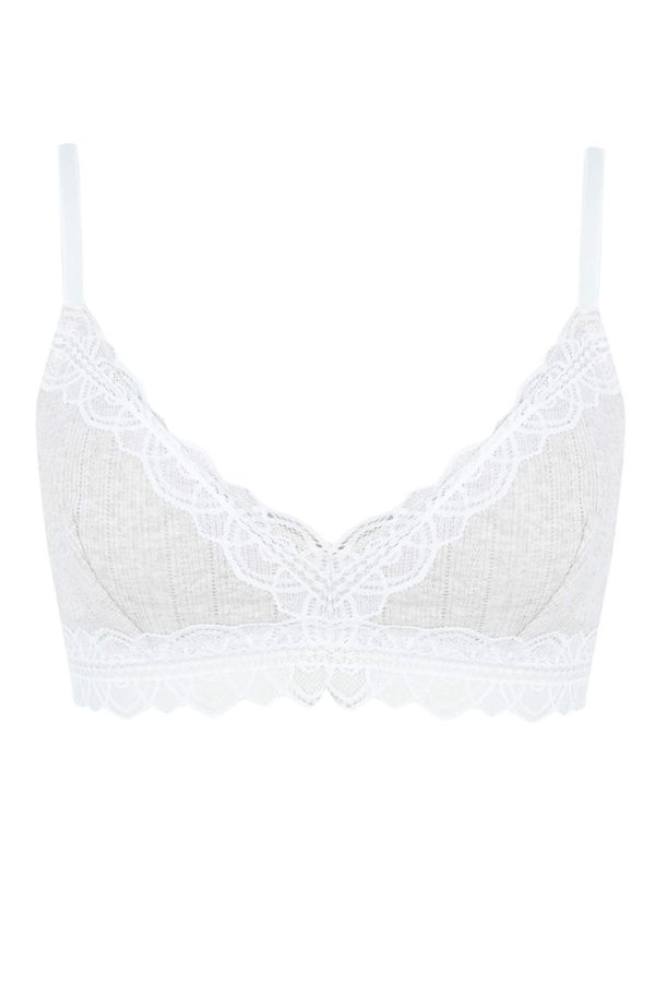 DEFACTO DEFACTO Fall In Love Lace Detail Uncovered Bra