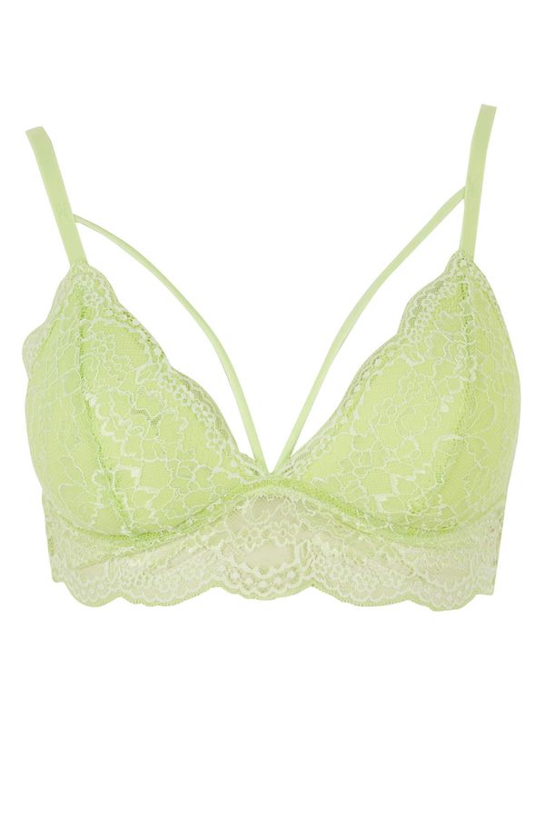 DEFACTO DEFACTO Fall In Love Lacy Padded Triangle Bralet