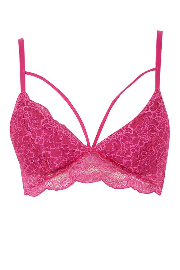 DEFACTO DEFACTO Fall In Love Lacy Padded Triangle Bralet