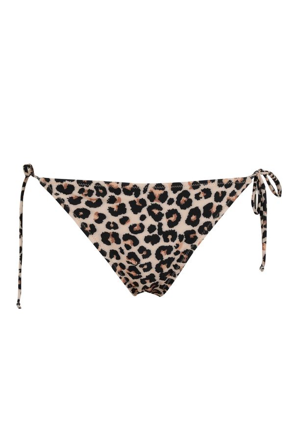 DEFACTO DEFACTO Fall in Love Regular Fit Leopard Pattern Bikini Bottoms