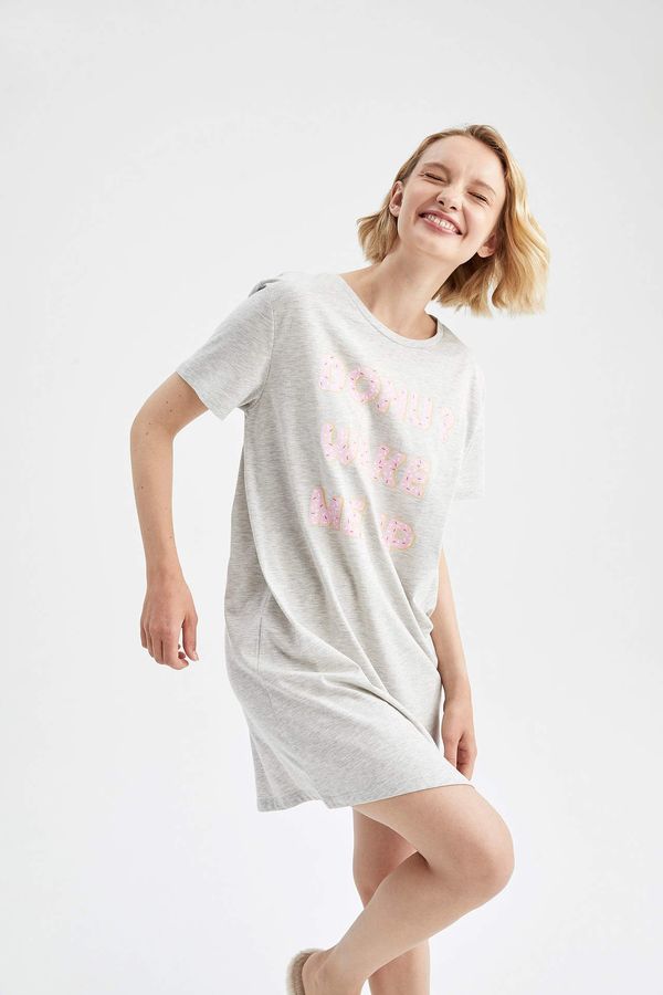DEFACTO DEFACTO Fall in Love Regular Fit Printed Cotton Dress