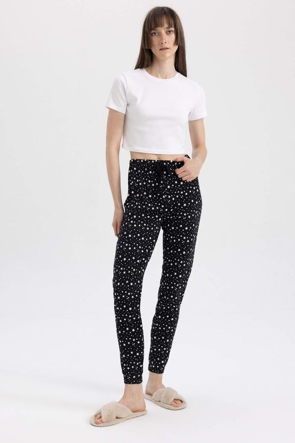 DEFACTO DEFACTO Fall in Love Regular Fit Star Patterned Pajama Bottoms