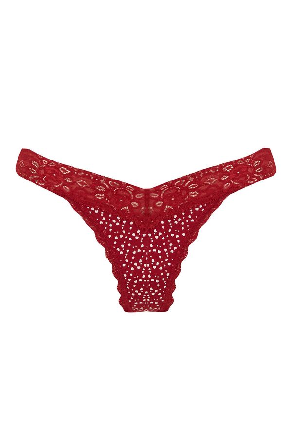 DEFACTO DEFACTO Fall In Love Valentine Heart Patterned String Panties