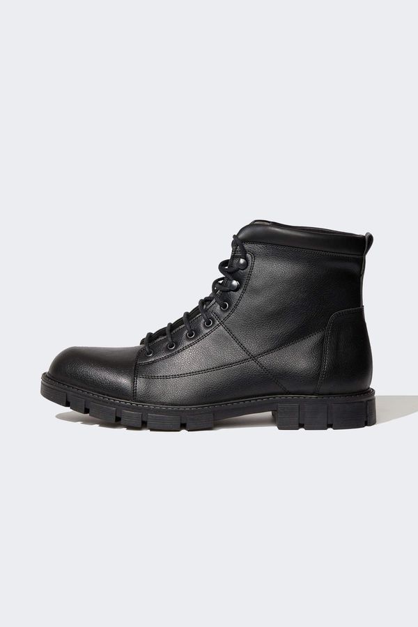 DEFACTO DEFACTO Faux Leather High Sole Boots