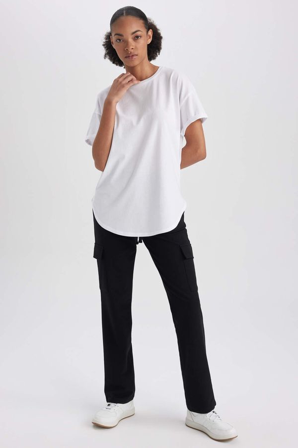 DEFACTO Defacto Fit Cargo Fit Wide Leg Basic Sweatpants