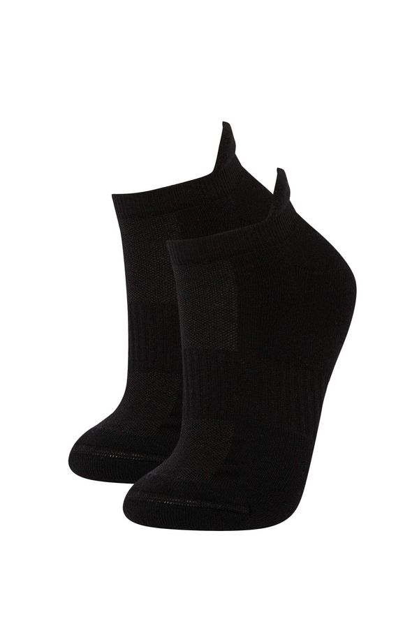 DEFACTO Defacto Fit Women's Basic Cotton 2-Pack Sports Short Terry Socks