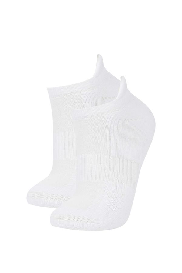 DEFACTO Defacto Fit Women's Basic Cotton 2-Pack Sports Short Terry Socks