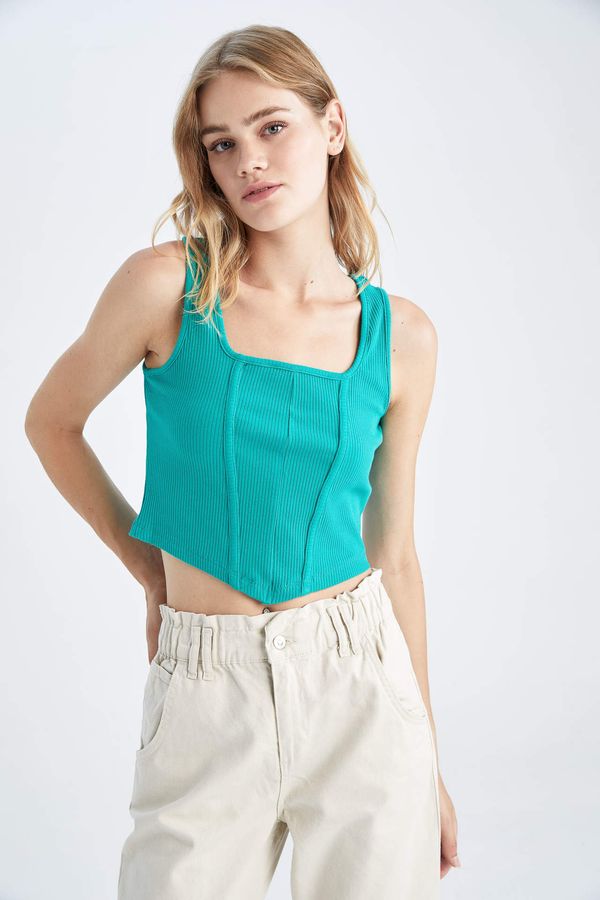 DEFACTO DEFACTO Fitted Ribbed Camisole Athlete