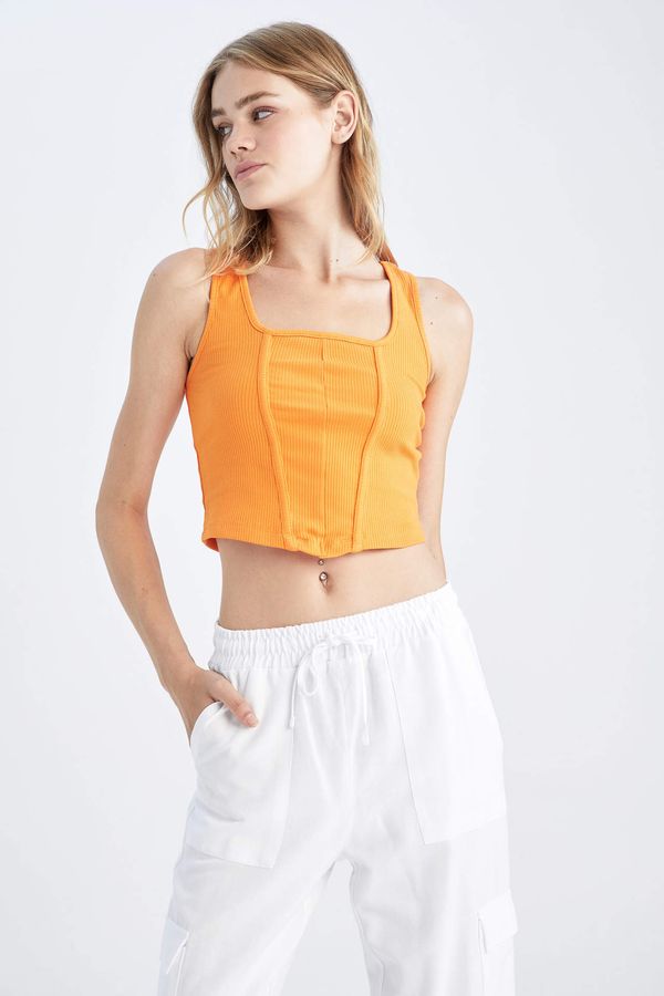 DEFACTO DEFACTO Fitted Ribbed Camisole Athlete