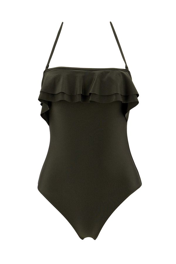 DEFACTO DEFACTO Flounce Collar Removable Pad Swimsuit