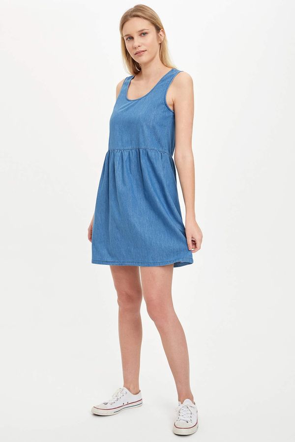 DEFACTO DEFACTO Gathered Waist Jean Dress