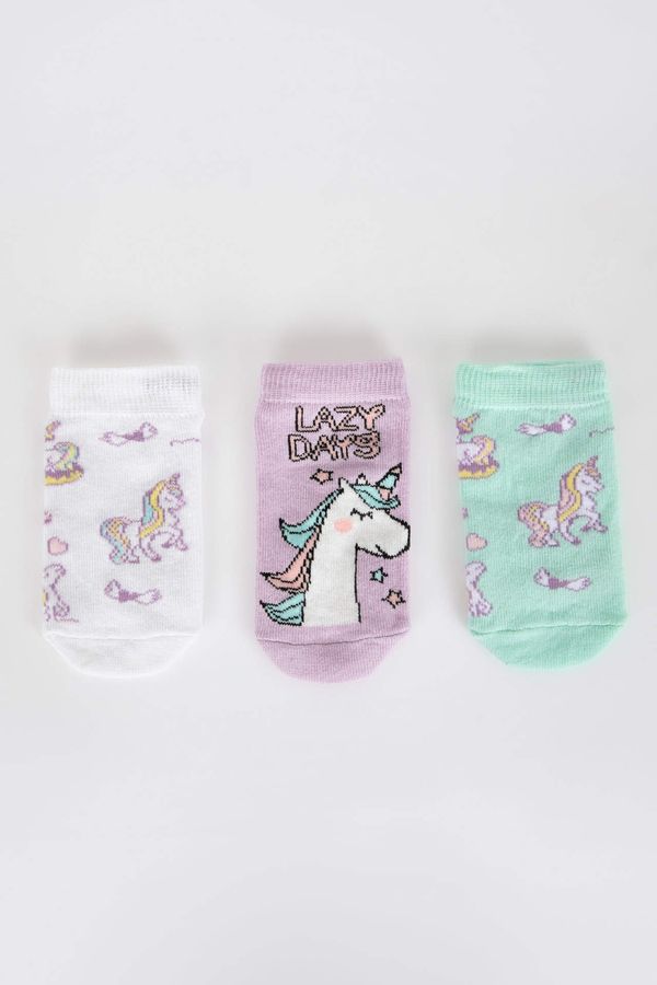 DEFACTO DEFACTO Girl 3-pack Cotton Booties Socks