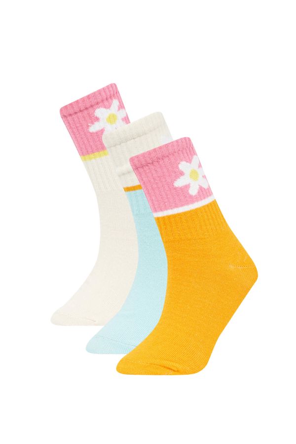 DEFACTO DEFACTO Girl 3 Pack Cotton Long Socks