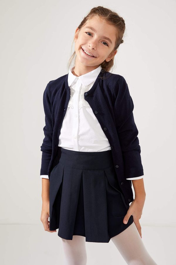 DEFACTO DEFACTO Girl Basic Buttoned Cardigan