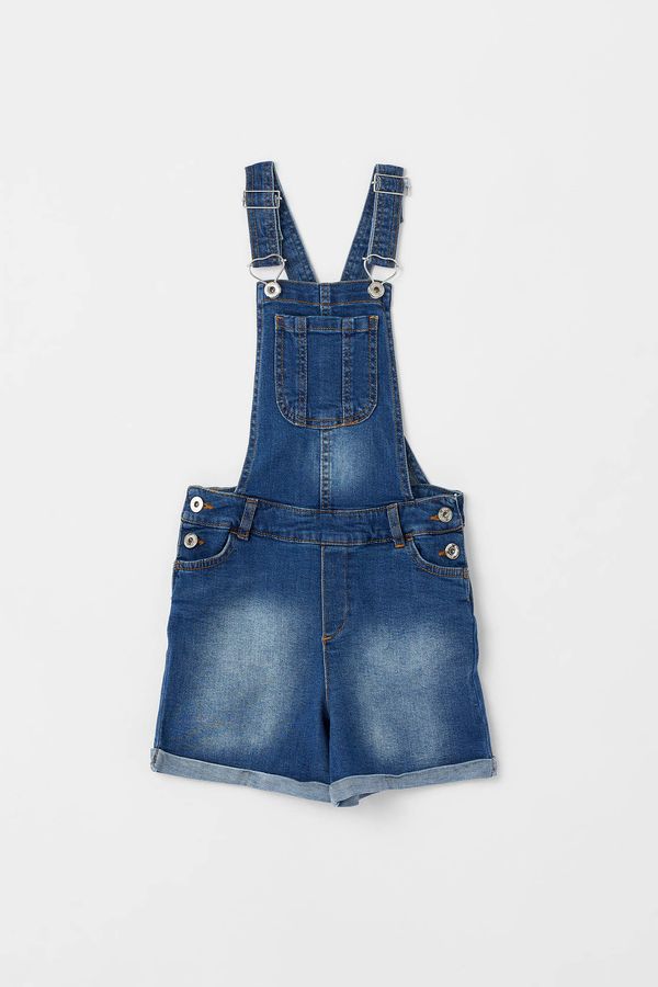 DEFACTO DEFACTO Girl Basic Dungaree Shorts