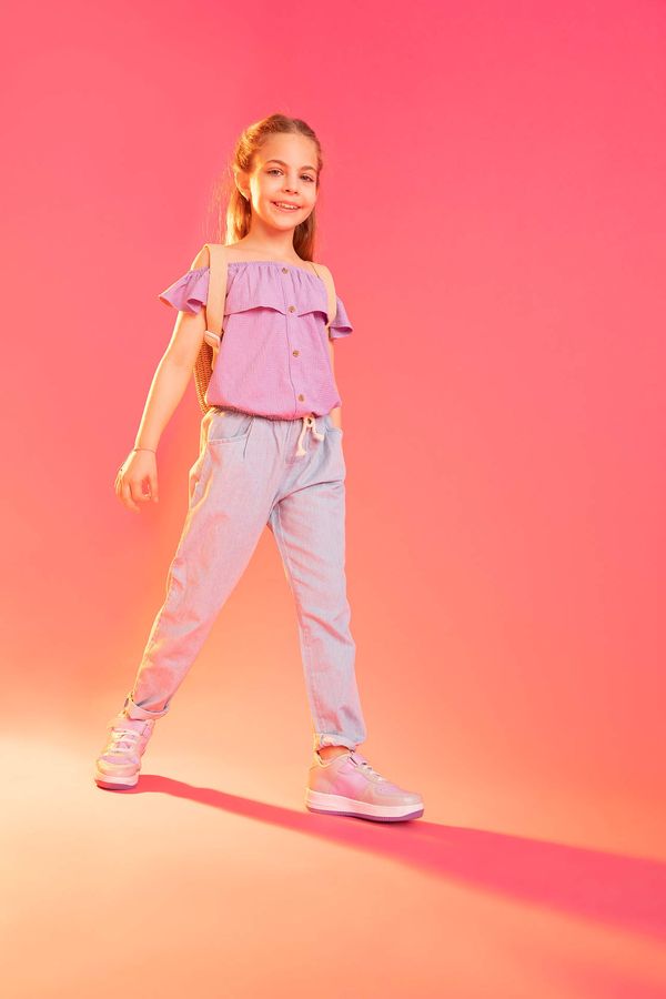 DEFACTO DEFACTO Girl Carrot Fit Elasticated Waist Jeans