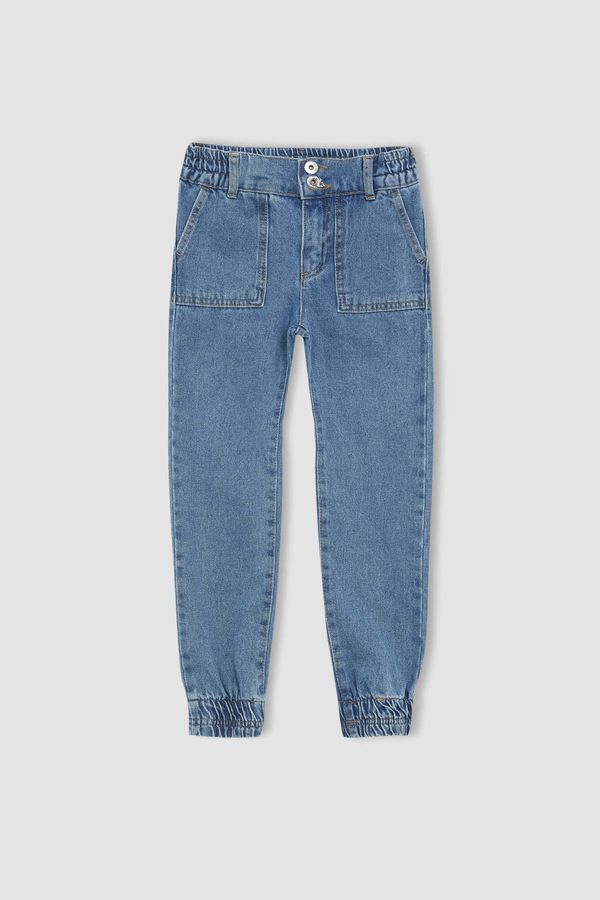 DEFACTO DEFACTO Girl Elasticated Waist Shirred Jean Trousers