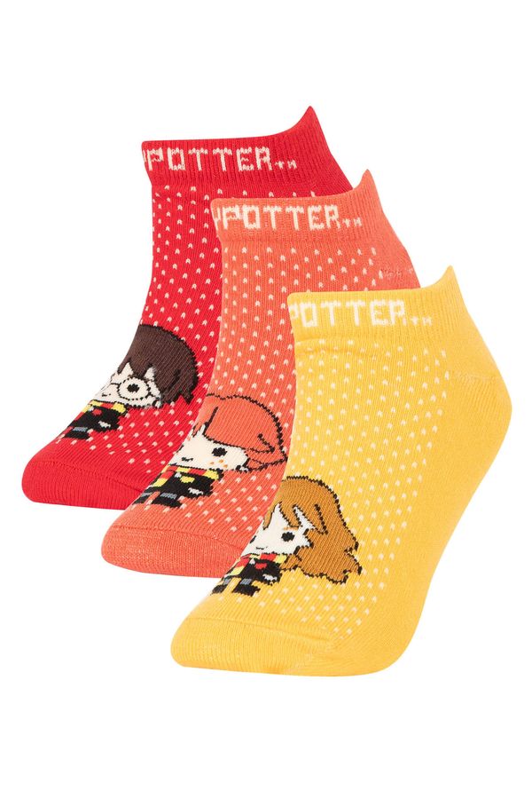 DEFACTO DEFACTO Girl Harry Potter 3-pack Cotton Booties Socks