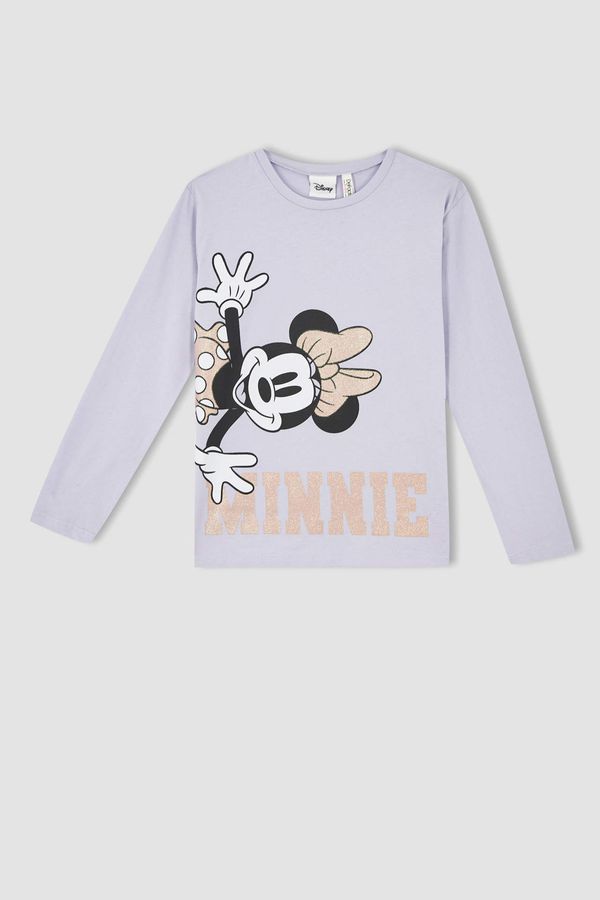 DEFACTO DEFACTO Girl Long Sleeve Minnie Mouse Print T-Shirt