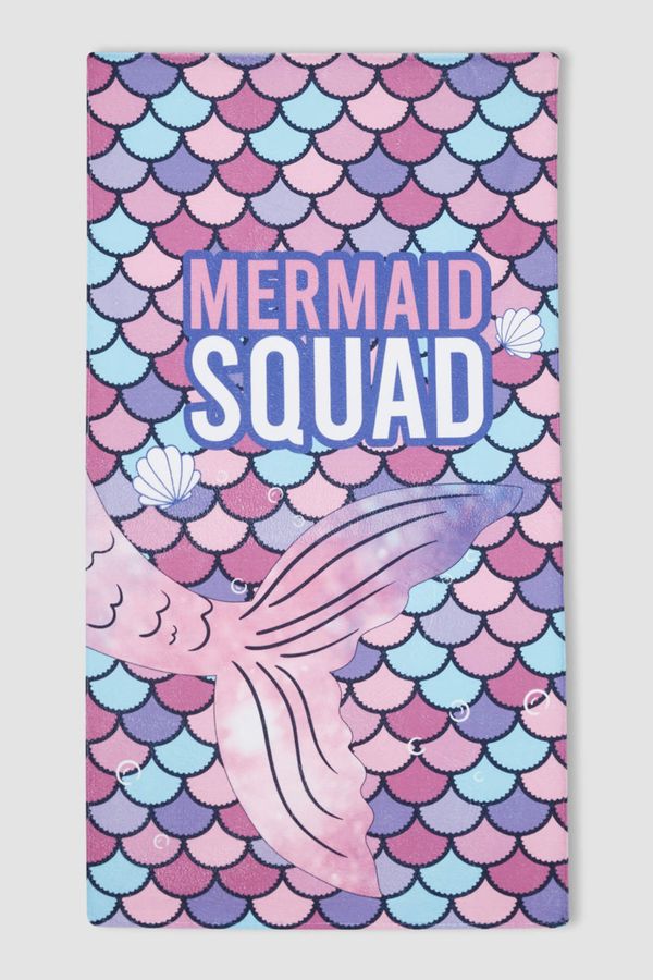 DEFACTO DEFACTO Girl Mermaid Pattern Beach Towel