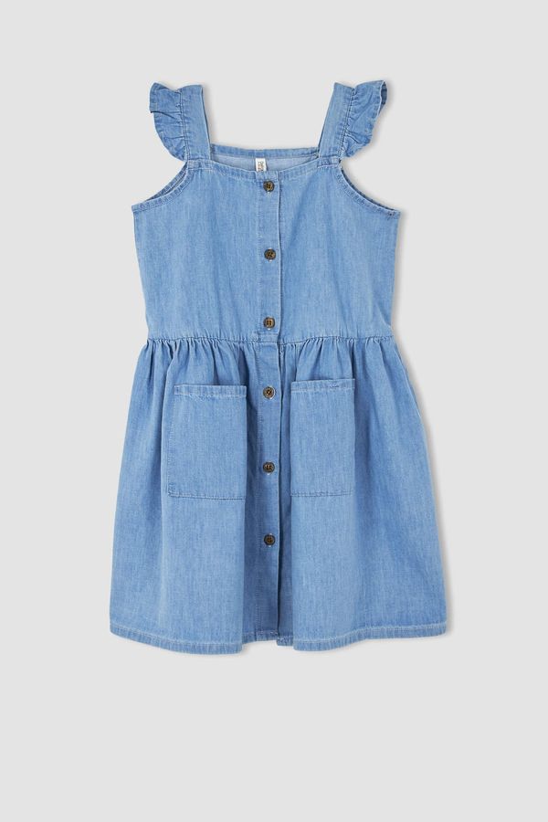 DEFACTO DEFACTO Girl Relax Fit Sleeveless Jean Dress