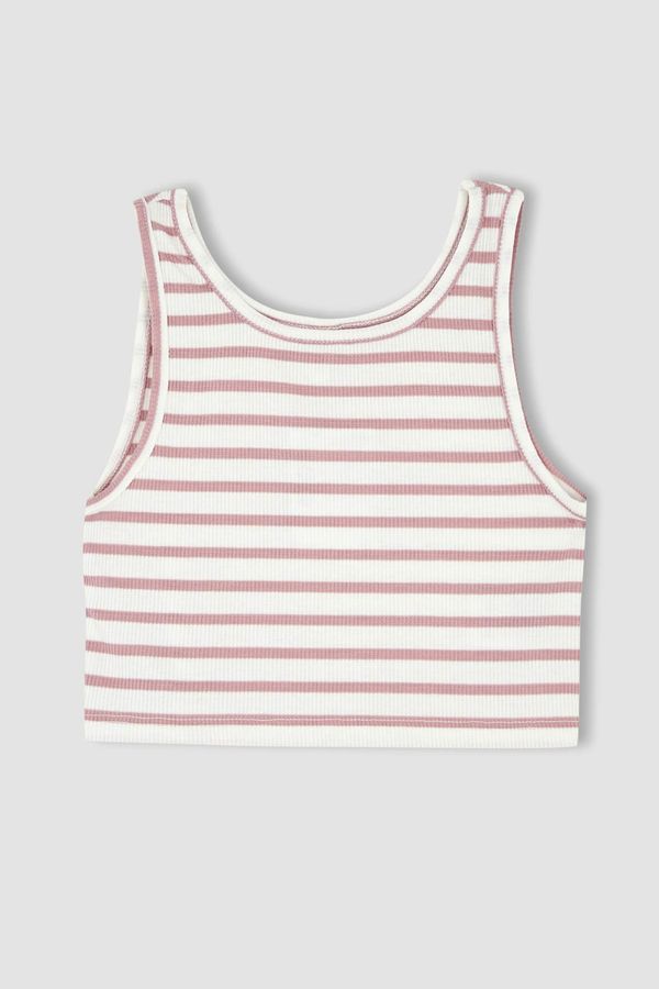 DEFACTO DEFACTO Girl Sleeveless Striped Camisole Crop Vest