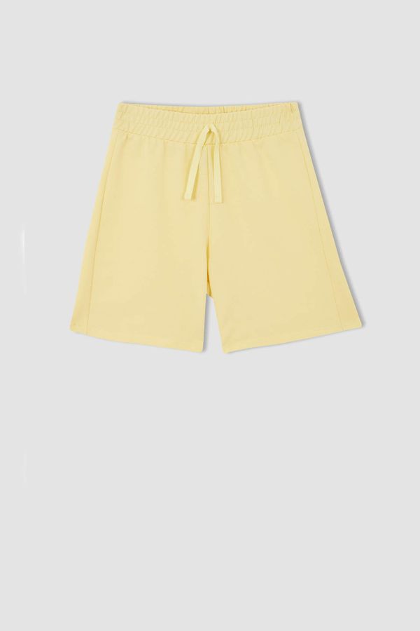 DEFACTO DEFACTO Girl Tie Waist Mini Bermuda Short