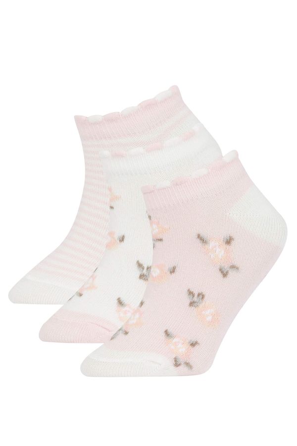 DEFACTO DEFACTO Girls 3 Pack Cotton Long Socks