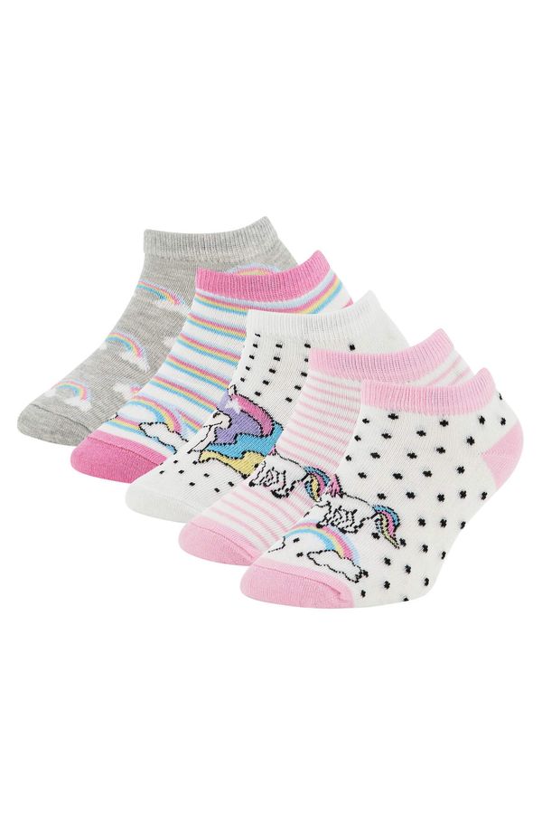 DEFACTO DEFACTO Girls 5 Pack Cotton Booties Socks