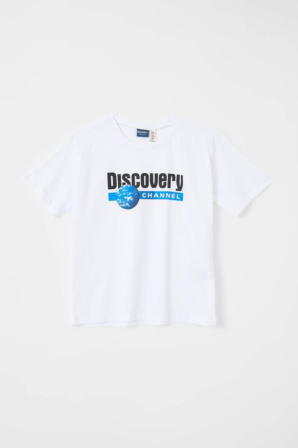 DEFACTO DEFACTO Girl's Discovery Channel Short Sleeve T-Shirt