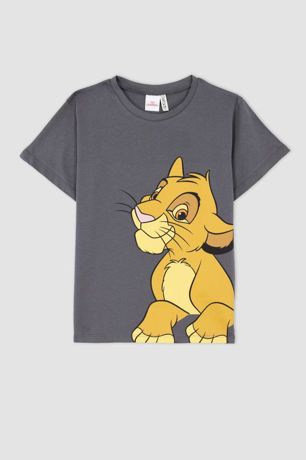 DEFACTO DEFACTO Girls Disney Lion King Regular Fit Short Sleeve T-Shirt
