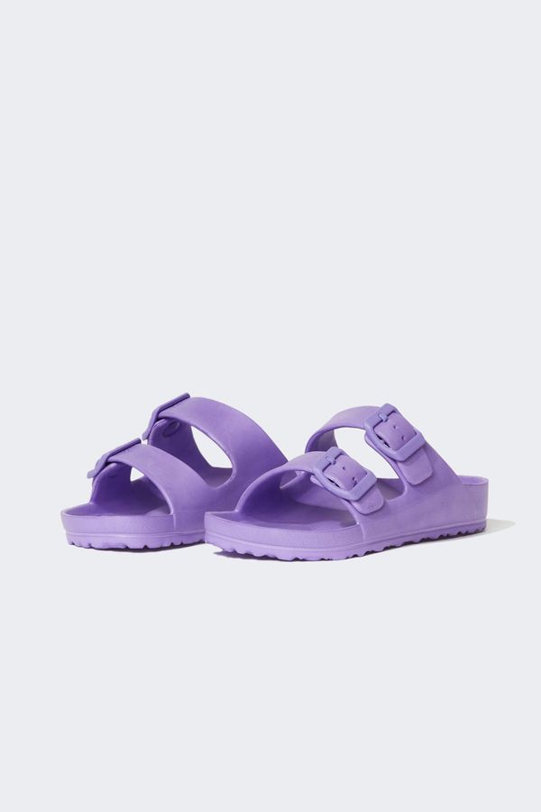 DEFACTO DEFACTO Girls Eva Double Band Buckled Slippers