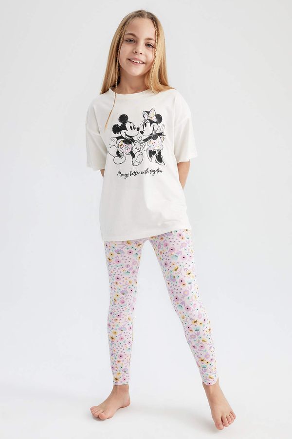 DEFACTO DEFACTO Girls Regular Fit Disney Mickey & Minnie Licensed Pajamas