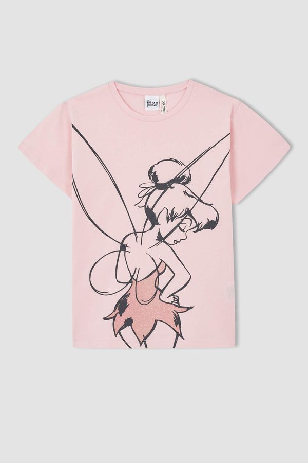 DEFACTO DEFACTO Girls Tinker Bell Licensed Regular Fit Short Sleeved T-Shirt