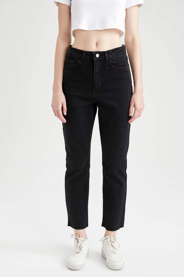 DEFACTO DEFACTO High Waist Cut-Off Jeans